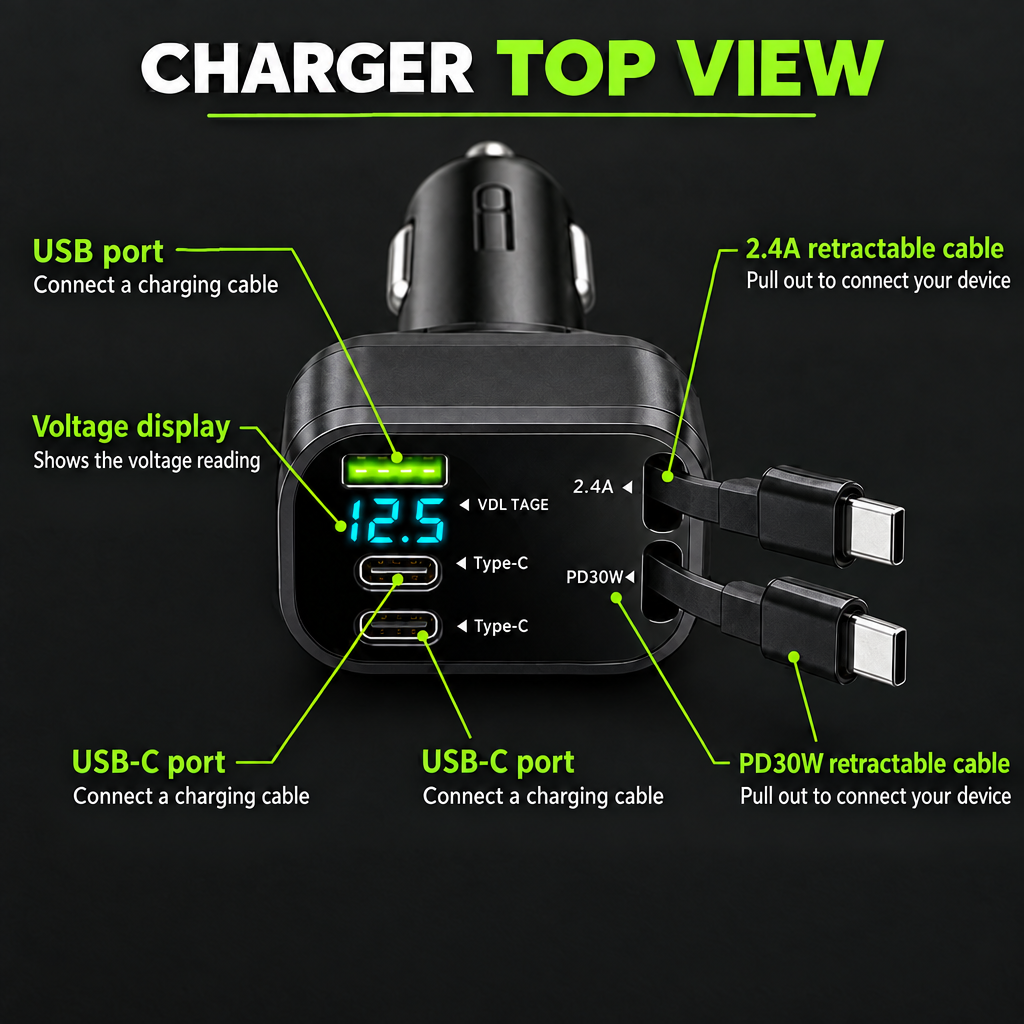 Retractable Car Charger